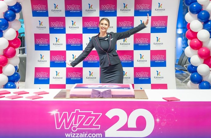 20 lat linii Wizz Air w Katowice Airport i prawie 25,5 mln pasażerów