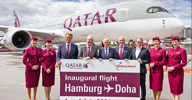 Qatar Airways zainaugurowały loty do Hamburga
