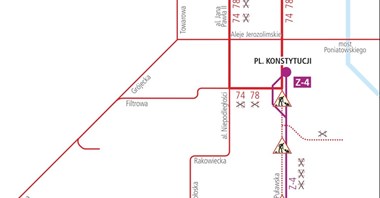 Warszawa: Sierpień bez tramwajów na Puławskiej i Spacerowej