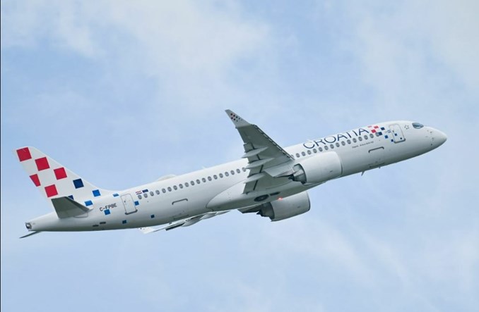Croatia Airlines z pierwszym A220 w nowym malowaniu