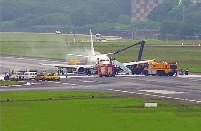 Spłonął B737-400F linii TOTAL Cargo w Brazylii