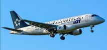 LOT. Embraer jeszcze pozostanie w Wilnie