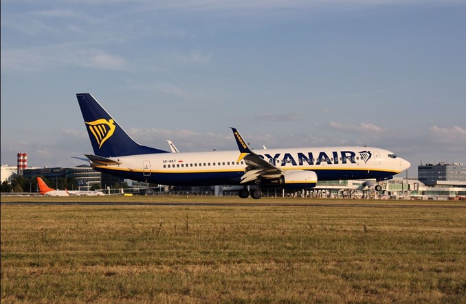 Listopad z dwucyfrowym wzrostem w Ryanair
