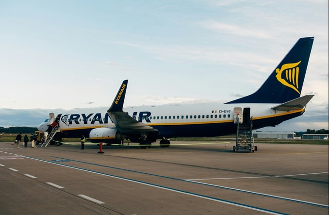 Minimalny wzrost ruchu Ryanaira w styczniu 