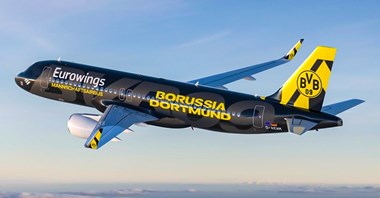 Eurowings: A320 w nowych barwach Borussii Dortmund
