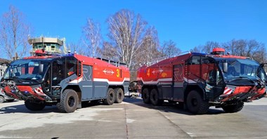 Kraków: Nowe wozy Lotniskowej Służby Ratowniczo-Gaśniczej