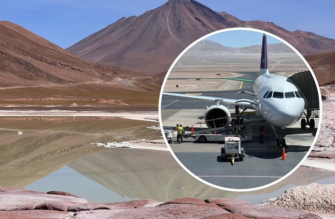 Lotnicza brama na pustynię Atakama 