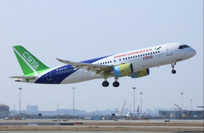 Airbus studzi nastroje Chin. C919 to „kopiuj-wklej” A320