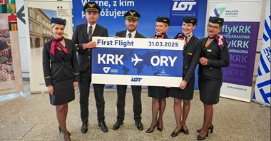 Inauguracja rejsów PLL LOT z Krakowa do Paryża