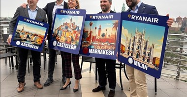 Kraków: Latem 83 trasy Ryanaira, w tym cztery nowe