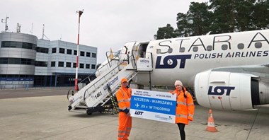 Szczecin: Start letniego sezonu z rekordową liczbą rejsów PLL LOT