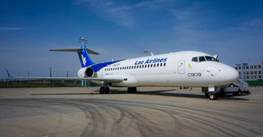 COMAC C909 zadebiutował w Laosie 