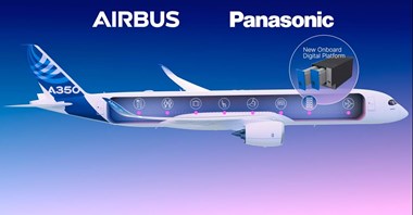 AIX: Airbus i Panasonic wspólnie opracują platformę Connected Aircraft