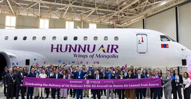 Hunnu Air odebrały pierwszego embraera E195-E2