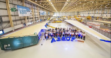 Airbus: Pierwszy komplet skrzydeł dla A350F gotowy