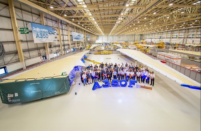 Airbus: Pierwszy komplet skrzydeł dla A350F gotowy