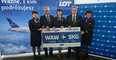 PLL LOT zainaugurowały połączenie do Salonik
