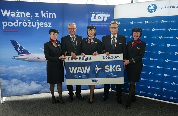 PLL LOT zainaugurowały połączenie do Salonik