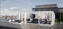 Air France z letnią restauracją na dachu Galerii Lafayette