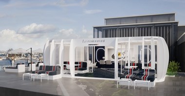 Air France z letnią restauracją na dachu Galerii Lafayette