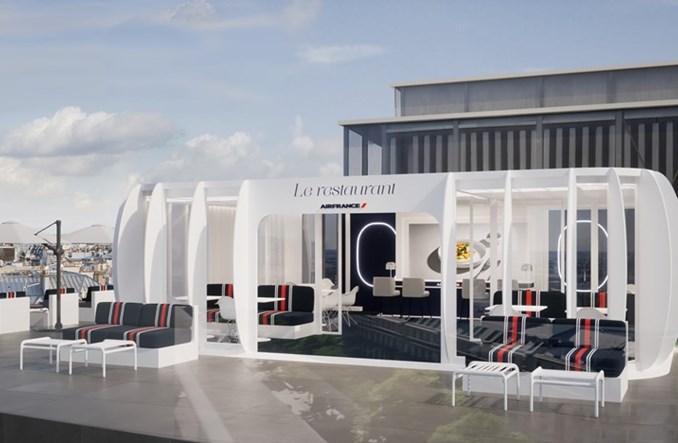 Air France z letnią restauracją na dachu Galerii Lafayette