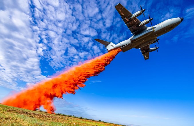 Airbus zakończył testy zestawu gaśniczego w A400M