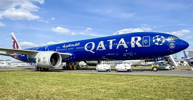 Qatar Airways: Cała flota B777 z Internetem od Starlink