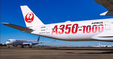 JAL odebrały 10. airbusa A350, który jest 25. A350 we flocie 