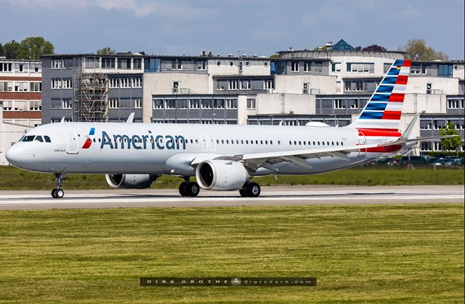 Pierwszy A321XLR American Airlines dostarczony, ale czeka na montaż foteli