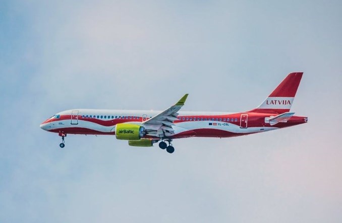 Lipiec w airBaltic słabszy niż przed rokiem