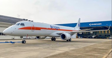 Pierwszy frachtowiec Embraera dostarczony. Bridges Air Cargo odbiorcą E190F
