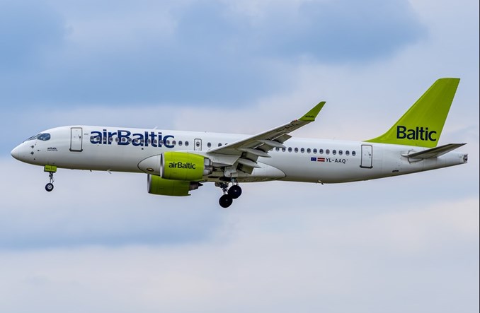 Sierpień w airBaltic słabszy niż przed rokiem