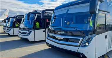 WELCOME: Nowe autobusy Cobus 3000 na Lotnisku Chopina