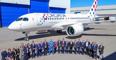 Croatia Airlines odebrały pierwszego airbusa A220-100