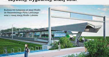 PLK: Pociągi dojadą na lotnisko w Modlinie w 2029 roku