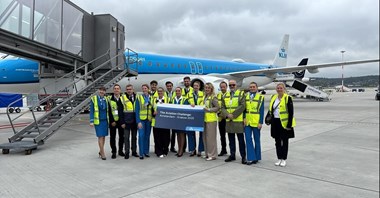 KLM Cityhopper wykonał lot pokazowy z Amsterdamu do Krakowa