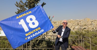 Rekordowy zimowy rozkład lotów Ryanaira z Jordanii