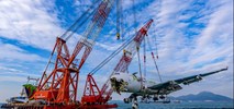 Kadłub B747F wydobyty z morza po wypadku w Hongkongu