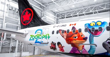 Air Canada prezentuje A220 w barwach filmu Zwierzogród 2 (zdjęcia)