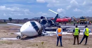 Wypadek embraera ERJ145 w DR Kongo. Wszyscy się ewakuowali