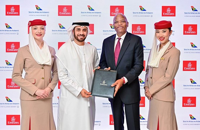 Emirates i South African Airways z codeshare. Więcej opcji podróży do RPA