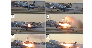 NTSB: Raport wstępny dotyczący katastrofy MD-11F