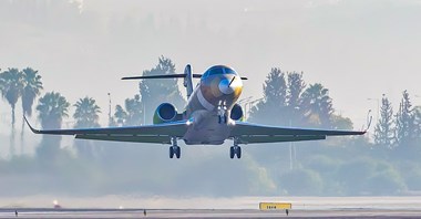 Pierwszy lot techniczny gulfstreama G300