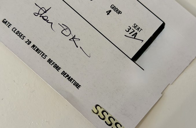 SSSS na kartach pokładowych lotów do USA