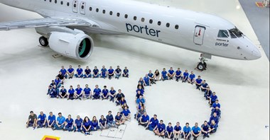 Embraer dostarczył 50. E195-E2 dla Porter Airlines