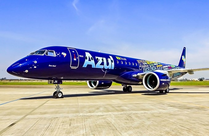 AZUL zmniejszają zamówienie na embraery E195-E2