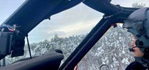 PKP PLK: Policyjne helikoptery pomagają walczyć ze śniegiem!
