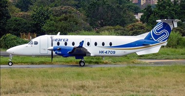 Beechcraft 1900D rozbił się w Kolumbii 