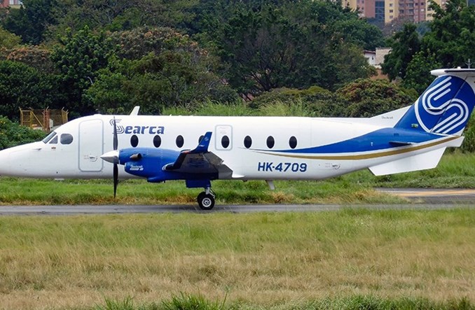 Beechcraft 1900D rozbił się w Kolumbii 