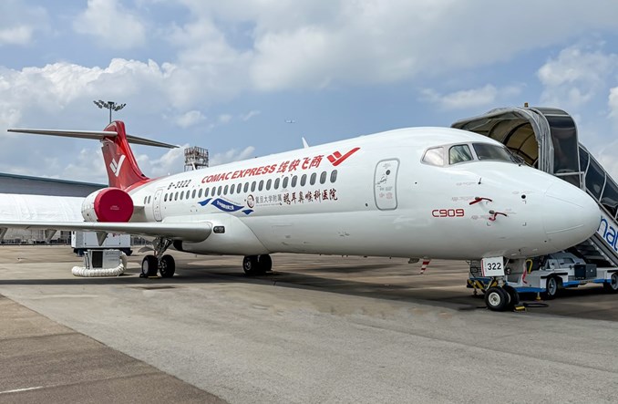 C909 staje się samolotem-szpitalem